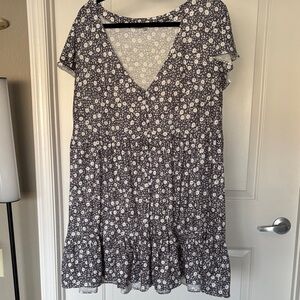 Floral V-Neck Dress